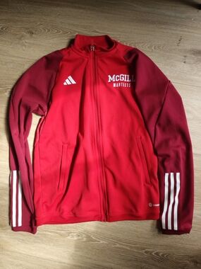 adidas McGill Martlets Team Red Two-Tone Full-Zip Track Jacket